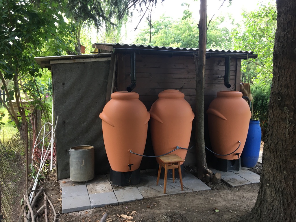 Rainwater containers in ROD Sigma-Bartycka ©Agnieszka Dragon